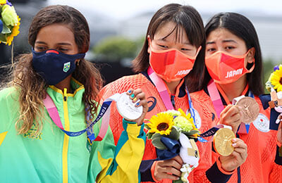 Райсса Леал, Токио-2020, скейтборд, Момидзи Нисия, Фуна Накаяма