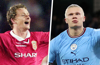 Манчестер Юнайтед, Манчестер Сити, премьер-лига Англия, Лига чемпионов УЕФА, Кубок Англии, Пеп Гвардиола, Алекс Фергюсон, Эрлинг Холанд, Оле-Гуннар Сульшер, Дуайт Йорк