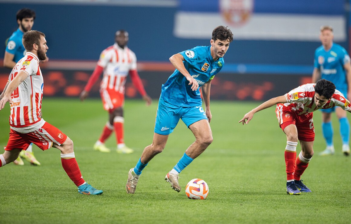 &#171;Одна команда в красно-белых цветах уже уступила на «Газпром Арене», ждем следующую?&#187;  Ерохин рассказал о матче с «Црвеной Звездой»