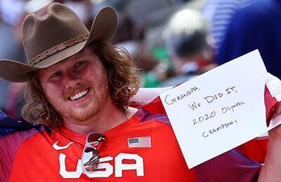 Джо Ковач, сборная Новой Зеландии, толкание ядра, Райан Краузер, Томас Уолш, сборная США, Токио-2020