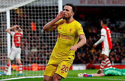 премьер-лига Англия, Садьо Мане, Микель Артета, Юрген Клопп, Ливерпуль, Аарон Рэмсдейл, Седрик Соареш, Мартин Эдегор, Букайо Сака, Диогу Жота, Арсенал