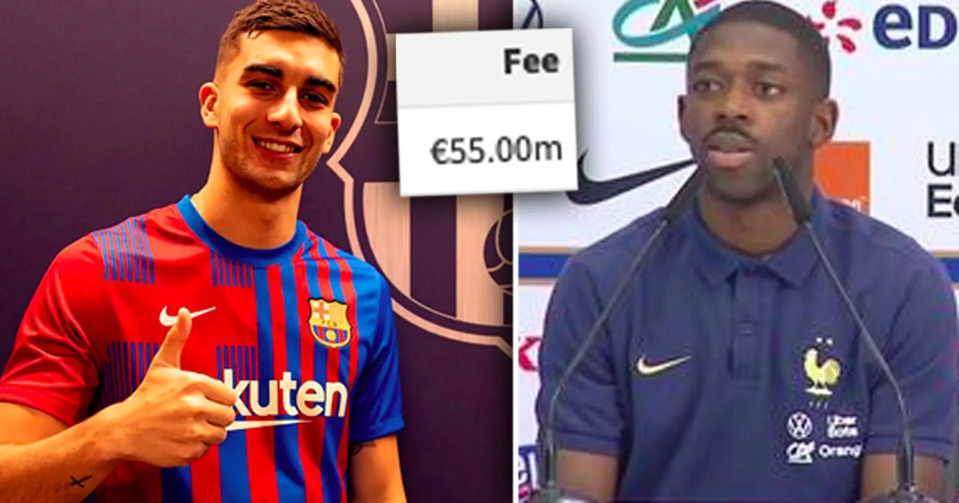 Ферран Торрес, Клубы, Барселона, Усман Дембеле