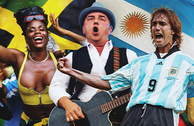 Сборная Аргентины по футболу, Сборная Ямайки по футболу, музыка, Габриэль Батистута, Ариэль Ортега