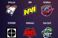 NAVI, Virtus.pro, Winstrike, HellRaisers, Extremum, FlyToMoon, Monaco Gambit