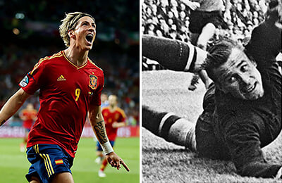 Зинедин Зидан, Лев Яшин, Фернандо Торрес, Хави, Андрей Аршавин, Криштиану Роналду, Джанлуиджи Буффон, Уэйн Руни, Тьерри Анри, Златан Ибрагимович