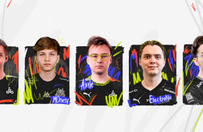 Сергей «Ax1le» Рыхторов, Денис «Electronic» Шарипов, Дмитрий «Sh1ro» Соколов, Илья «m0NESY» Осипов, Александр «zorte» Загодыренко