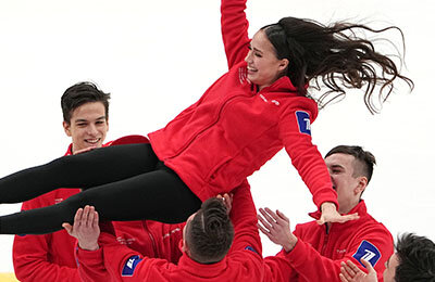 Алина Загитова, Евгения Медведева, Кубок Первого канала по фигурному катанию, сборная России, пары, мужское катание, женское катание
