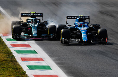 Эстебан Окон, видео, Себастьян Феттель, Астон Мартин, Формула-1, Ланс Стролл, Мик Шумахер, Гран-при Италии