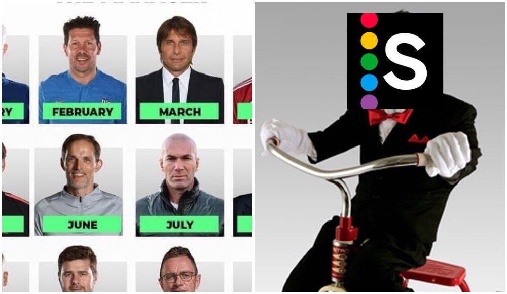 Манчестер Юнайтед, Тоттенхэм, Микель Артета, Пеп Гвардиола, Юрген Клопп, Зинедин Зидан, Антонио Конте, Диего Симеоне, Карло Анчелотти, Жозе Моуринью, Реал Мадрид, Арсенал, Ливерпуль, Атлетико, Клубы