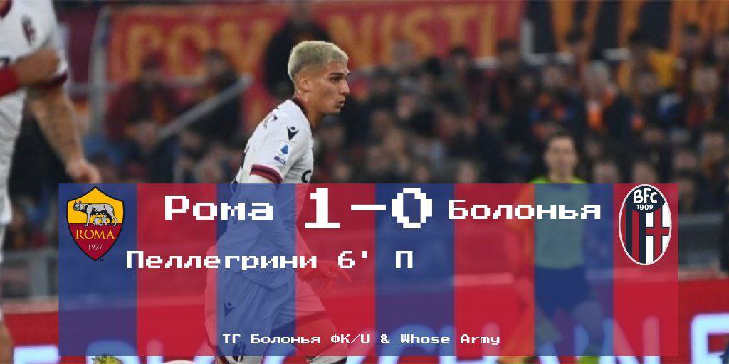 Серия А, 16 тур. «Рома» - «Болонья» 1-0