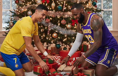 Что Криштиану Роналду найдет под елкой? А Леброн?