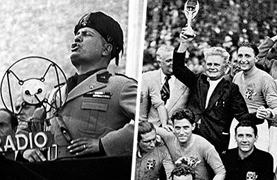 Сборная Австрии по футболу, Сборная Уругвая по футболу, Матиас Зинделар, Сборная Англии по футболу, Сборная Германии по футболу, Сборная Бразилии по футболу, ФИФА, ЧМ-2022, Джузеппе Меацца, история, Витторио Поццо, Сборная Аргентины по футболу, Луис Монти, чемпионат мира, Сборная Италии по футболу