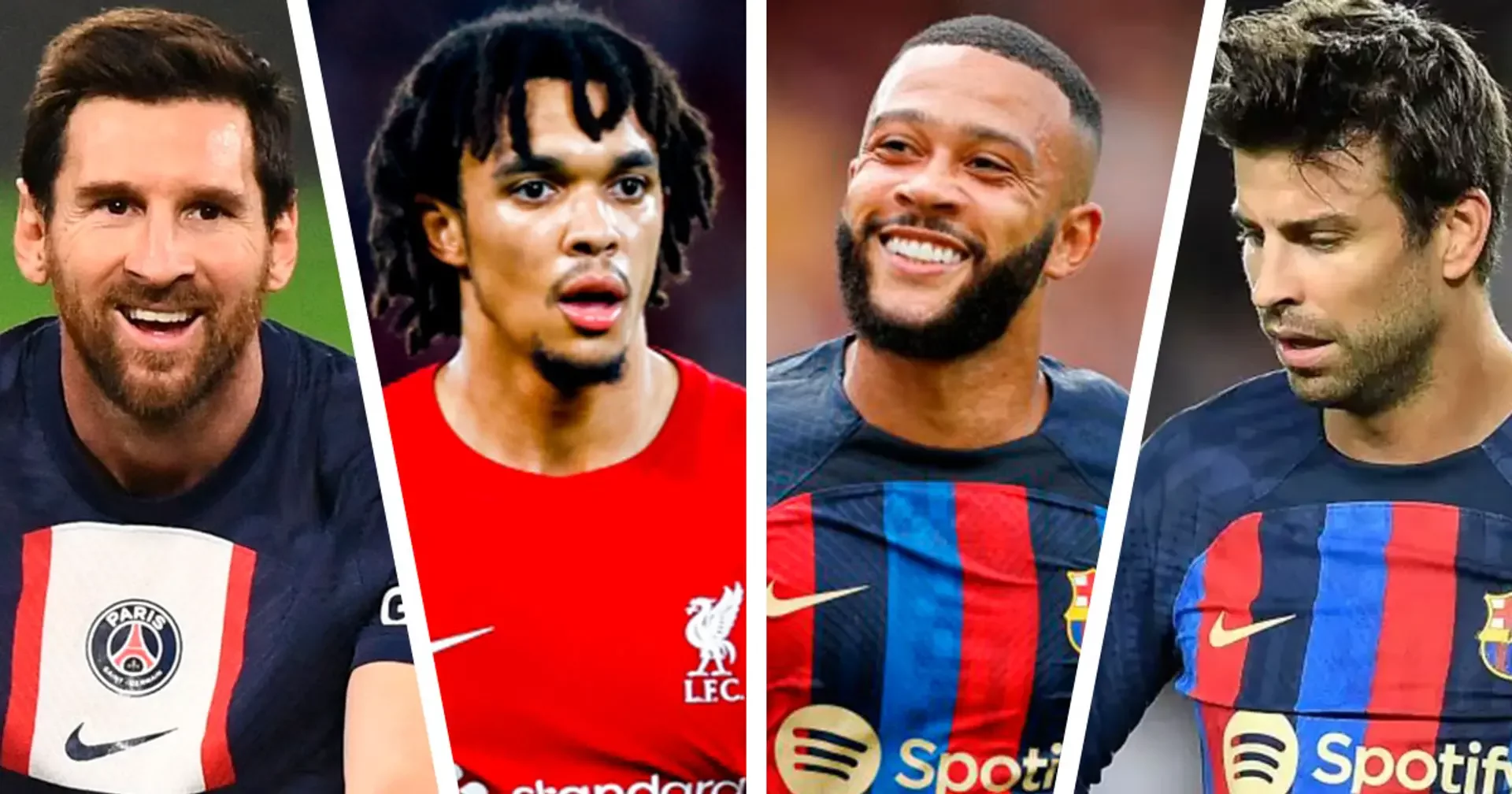 Самюэль Умтити, Юри Тилеманс, Серджи Роберто, Лионель Месси, Серджи Бускетс, Жерар Пике, Барселона, Бернарду Силва, Антуан Гризманн, Иньиго Мартинес, Мартин Субименди, Мемфис Депай, Клеман Лангле, Серджиньо Дест, Франсишку Тринкау