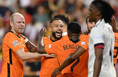 Сборная Бельгии по футболу, Сборная Нидерландов по футболу, Мемфис Депай, Сборная Австрии по футболу, Лига наций УЕФА, Ральф Рангник, Сборная Хорватии по футболу, Сборная Дании по футболу, Сборная Франции по футболу, Луи ван Гал, сборная Казахстана по футболу, сборная Азербайджана по футболу, Томаш Суслов, сборная Беларуси по футболу