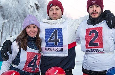 Одежда, любительский спорт, собаки, горные лыжи, экстрим