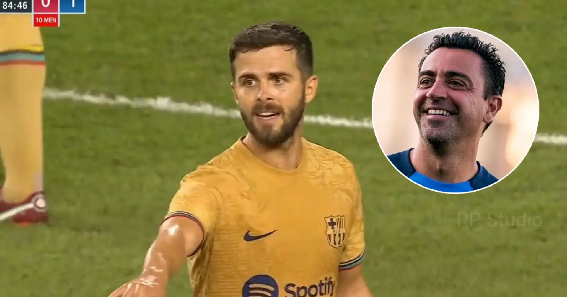 Хави, Миралем Пьянич, Барселона