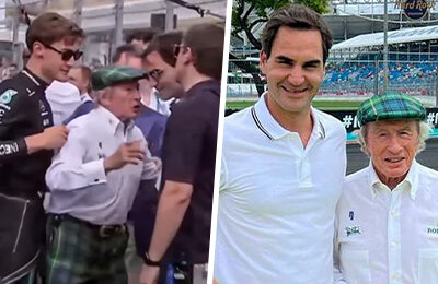 Джеки Стюарт, Джордж Расселл, Гран-при Майами, Формула-1, Мартин Брандл, Мерседес, Роджер Федерер