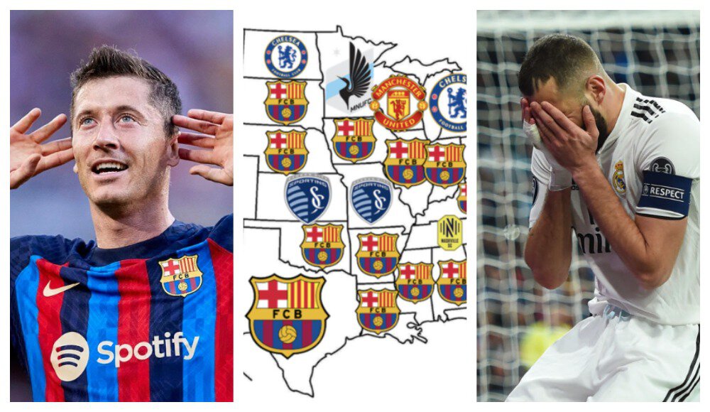 Ливерпуль, Манчестер Юнайтед, Челси, Реал Мадрид, Барселона