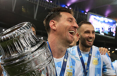 Сборная Аргентины по футболу, Лионель Месси, спортивные тесты, Лига чемпионов УЕФА, Суперкубок Европы, чемпионат мира среди клубов, Финалиссима, Кубок Америки
