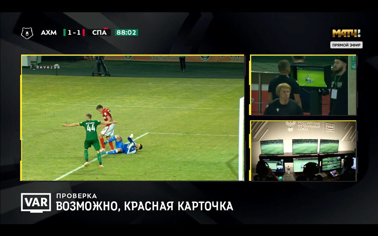 Спартак, Ахмат, премьер-лига Россия, Мачей Рыбус, судьи, Дарко Тодорович, Гиорги Шелия, Александр Соболев, Юрий Журавлев, Квинси Промес, Владислав Безбородов