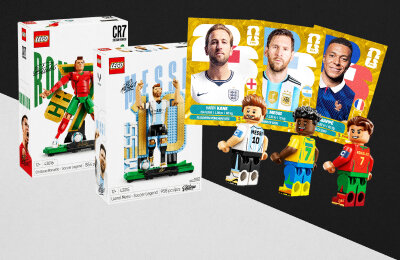 Забирайте наборы LEGO с Месси и Роналду, а еще наклейки Panini к ЧМ-2026!