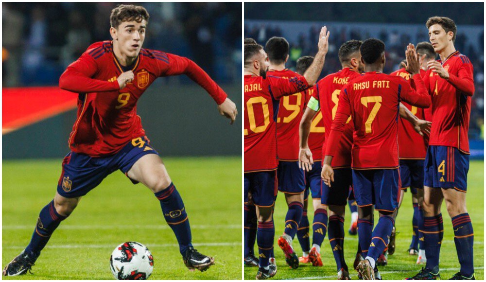 Сборная Испании по футболу, Барселона, Ансу Фати, Гави