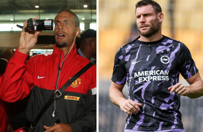 В каком клубе АПЛ играли Фердинанд и Милнер?