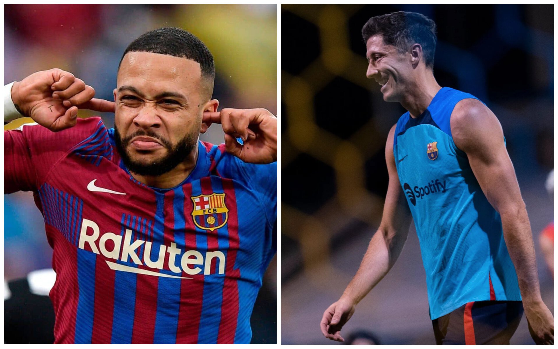 Мемфис Депай, Роберт Левандовски, Барселона