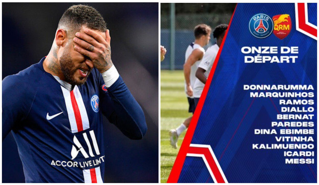 Неймар не попал в стартовый состав «ПСЖ» на товарищеский матч. В чем причина?