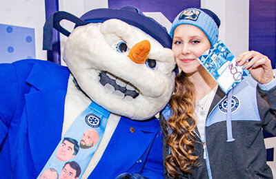 фото, КХЛ, Сибирь, Андрей Мартемьянов, маскот, болельщики