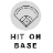 Hit on base | Бейсбол