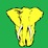 Жёлтый слон на зелёном поле