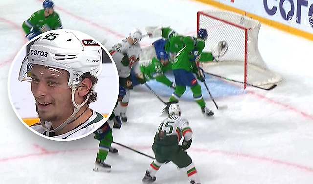 Невероятное спасение вратаря «Салавата»! Удивился даже соперник