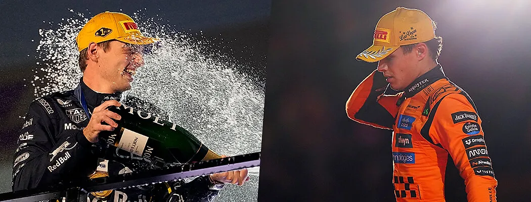Безумие: Ферстаппен вдруг почти догнал Норриса. Из-за дисквала «Макларена»!