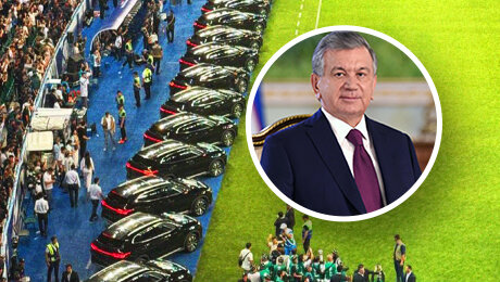 Подарок года: под 40 машин игрокам Узбекистана. За выход на ЧМ – от президента!