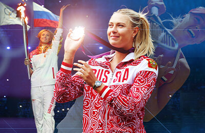 Шарапова ❤️ Олимпиаду: несла флаг в Лондоне, огонь – в Сочи, не взяла золото, но гордо играла за Россию