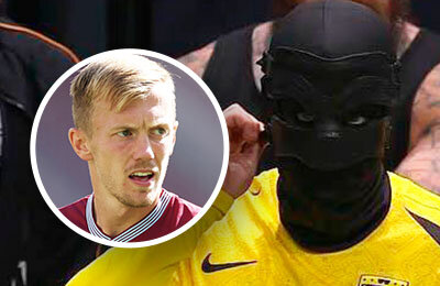 Кажется, Уорд-Проуз сыграл в медиалиге: в черной маске – чтобы не узнали!