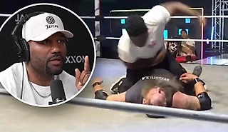Сын легенды UFC чуть не убил рестлера во время шоу. «Мстил» за удар банкой пива об голову