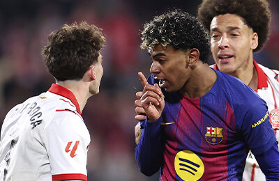 Ламин Ямаль, Реал Мадрид, Жирона, Жюль Кунде, Фран Бельтран, Жоан Гарсия, фото, Пау Кубарси, Рафинья Диас, Сесар Сото Градо, Дани Ольмо, Клаудио Эчеверри, судьи, Владислав Ванат, Хоэль Рока, Барселона, Дэйли Блинд, Тома Лемар, Уго Ринкон, Ла Лига