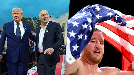 Истребители над ареной, толпы военных и Фьюри на трибунах. И как вам шоу UFC в Белом доме?