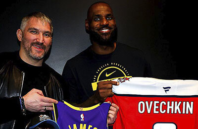 Александр Овечкин, Вашингтон, НХЛ, Леброн Джеймс, Лука Дончич, Вашингтон, Трэй Янг, Лейкерс, НБА