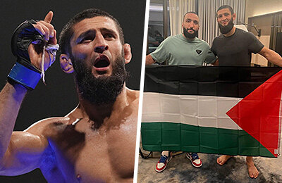 «Позвольте поехать сражаться за Палестину». Чимаев поразил речью после победы в UFC