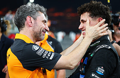 Рейсинг Буллз, Габриэл Бортолето, Гран-при Абу-Даби, Лиам Лоусон, Формула-1, Оскар Пиастри, Карлос Сайнс, Пьер Гасли, Заубер, Уильямс, Макс Ферстаппен, Феррари, Джордж Расселл, Шарль Леклер, Андреа Кими Антонелли, Льюис Хэмилтон, Хаас, Макларен, Юки Цунода, Фернандо Алонсо, Ландо Норрис, Альпин, Ред Булл, Астон Мартин, Эстебан Окон, Александр Албон, Оливер Бермэн, Мерседес, Изак Аджар, Нико Хюлькенберг, Франко Колапинто, Ланс Стролл