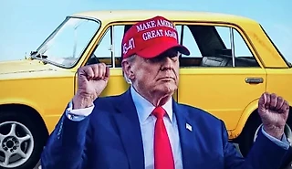 «Копейка» – на постере Трампа «Сделаем автопром США вновь великим». «Копейка»!