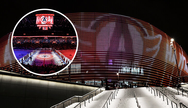 Фотография поста в ленте «От этой арены сносит башню». «Автомобилист» переехал на новый стадион – мы там побывали