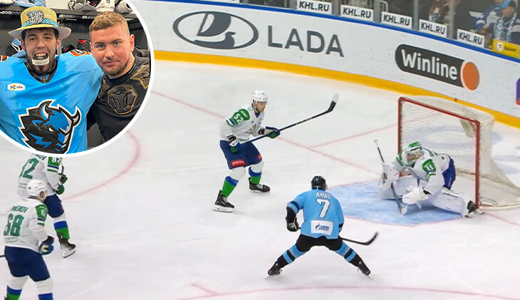 Курьез года в КХЛ: шайба отлетела в ворота от лицевого борта
