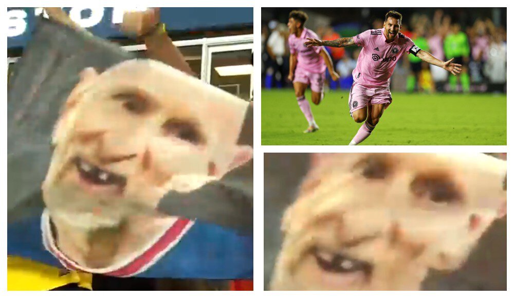 На футбольных стадионах США начали появляться баннеры с лысым беззубым Месси. Что все это означает?!😱