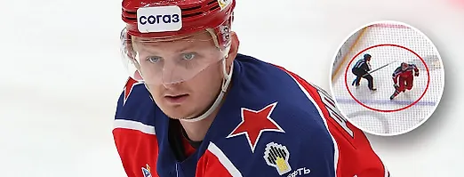 Гол-комедия от «Торпедо»: защитник ЦСКА остался без клюшки – помешал судья