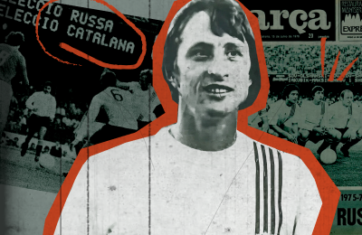 Сборная Испании по футболу, Карлос Кассели, ЦСКА, сборная СССР, Йохан Кройфф, Сергей Ольшанский, Эспаньол, Камп Ноу, Олег Блохин, Сборная России по футболу, Николай Гонтарь, Йохан Нескенс, сборная Каталонии, Барселона, Геннадий Еврюжихин, Карлес Решак, Александр Севидов 1921, Динамо Киев, Динамо Москва, Торпедо, Олег Долматов