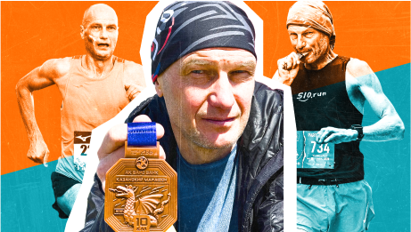 В 60 лет он бегает марафоны быстрее молодых и зарабатывает на этом. Как так жить?